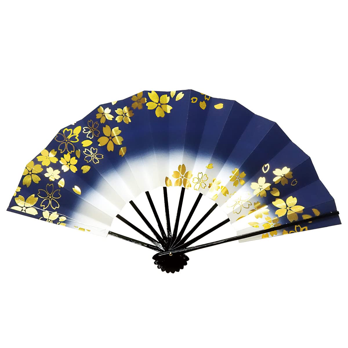 Mai Fan Folding Hand Fan, 9.0" Cherry Blossom