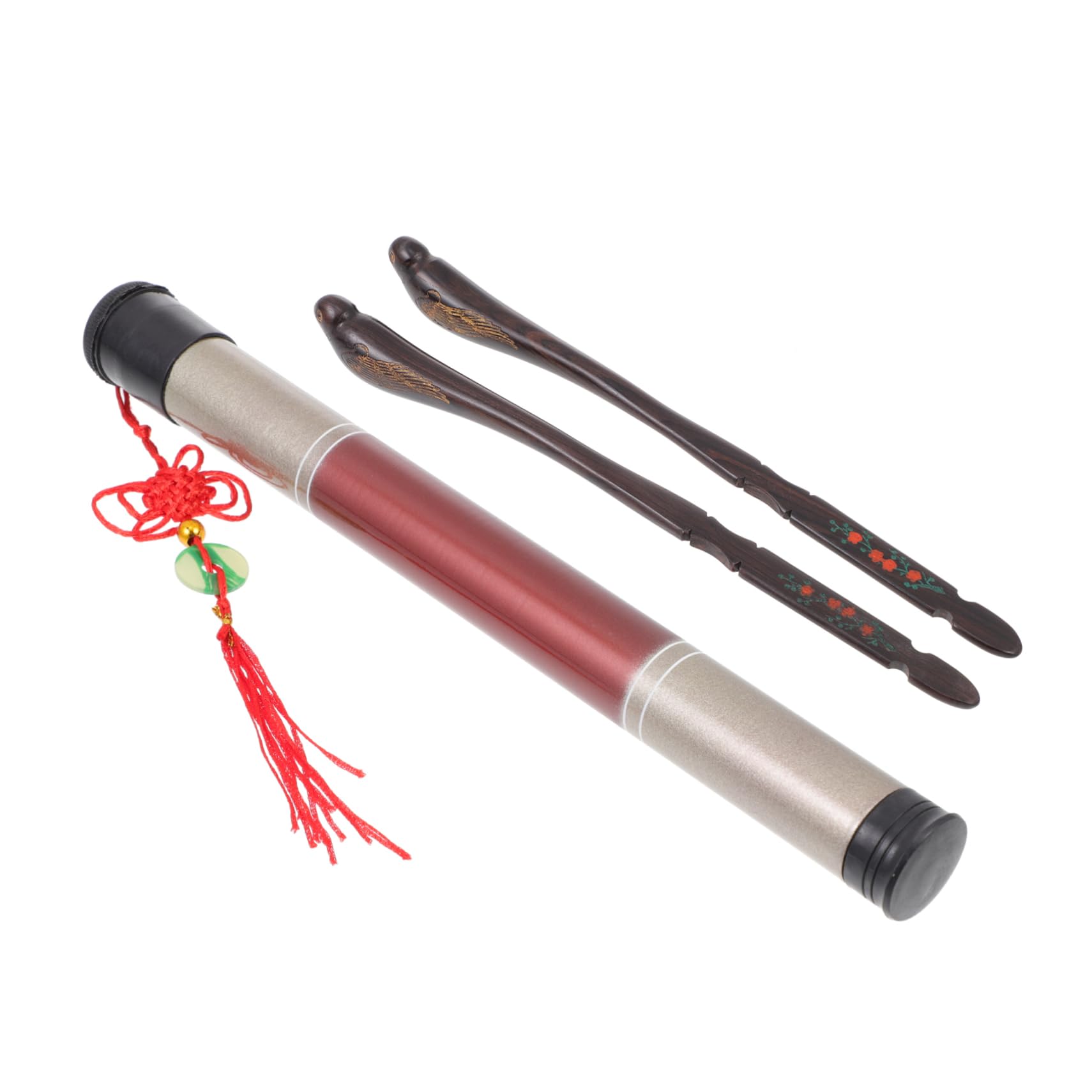 HEMOTON Bird Ebony Dulcimer Hammers Set 1 Pair Practice Hand Tools for Dulcimer