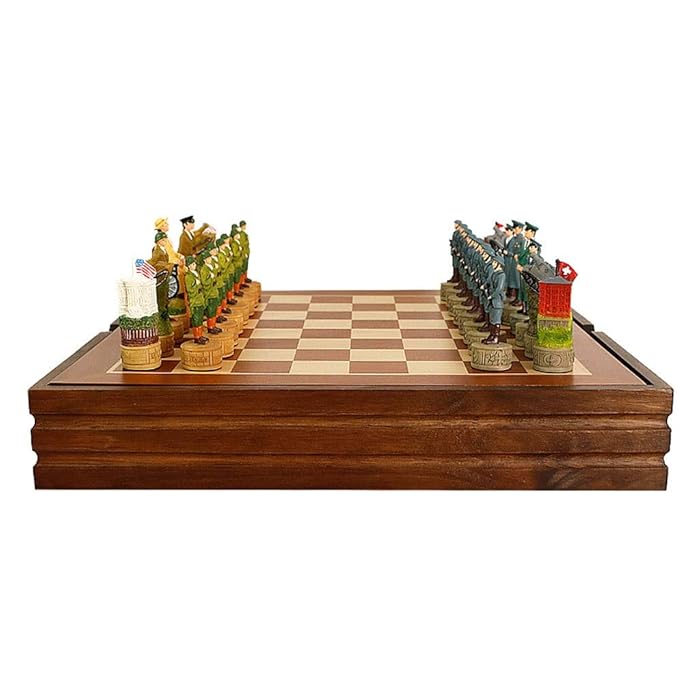 Buy Chess Set gift Wooden War Chess Set With Internal Storage Chess