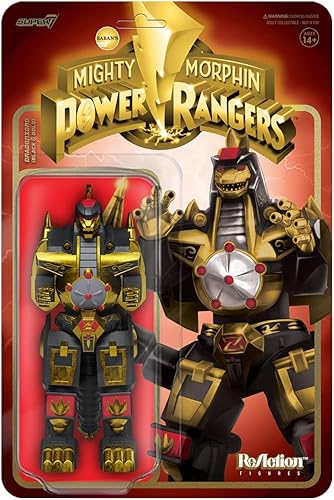 Miniatura 1 de Super7 Power Morphicon - Figura de reacción de dragón negro y dorado
