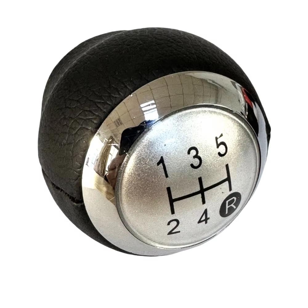 YDXHERTA for Toyota for Corolla for Verso for Auris for Aygo Rav4 for Avensis for Yaris Leather Gear Shift Knob Manual 5 6 Speed Auto Parts(Silver 5 Speed)