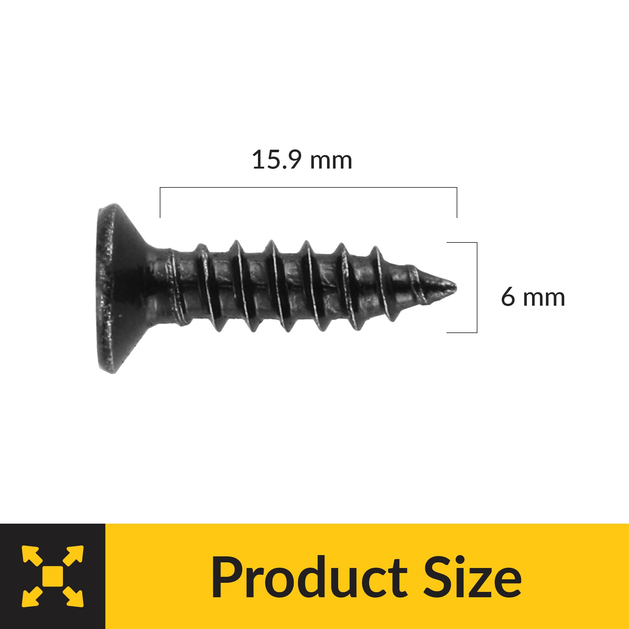 Brixwell SRW215441401 Screws, for Magnetic Catch Oil-Rubbed Finish Pack of 1000