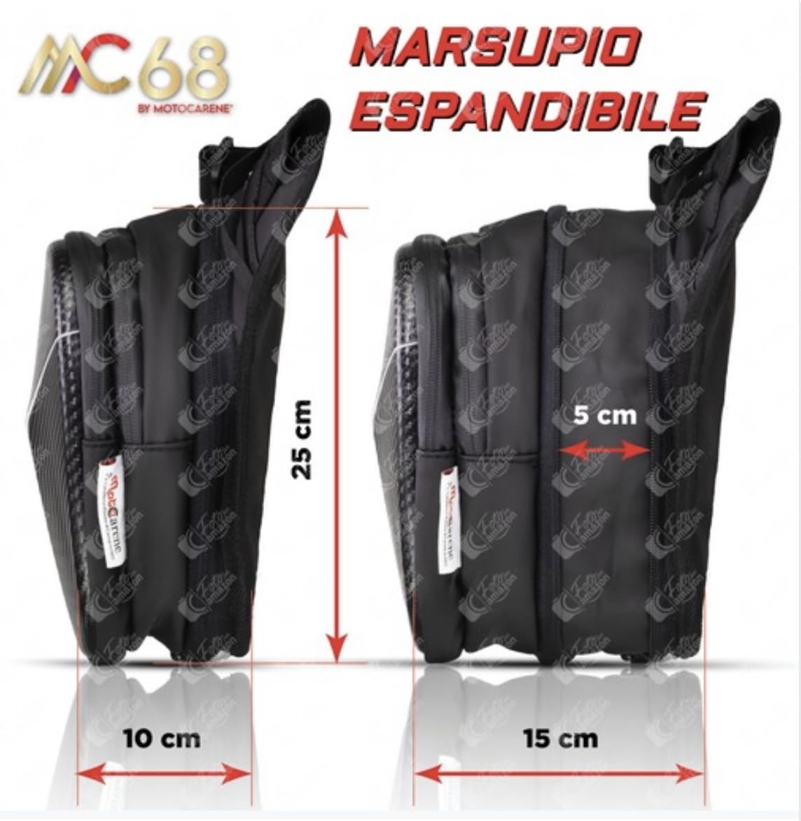 Borsello Gambale Sportivo Impermeabile Borsa da Gamba Uomo Donna Espandibile Pro Max Cosciale Porta cellulare Nylon Regolabile Multi tasche Zip Moto Running Corsa Ciclismo Escursione Campeggio Outdoor
