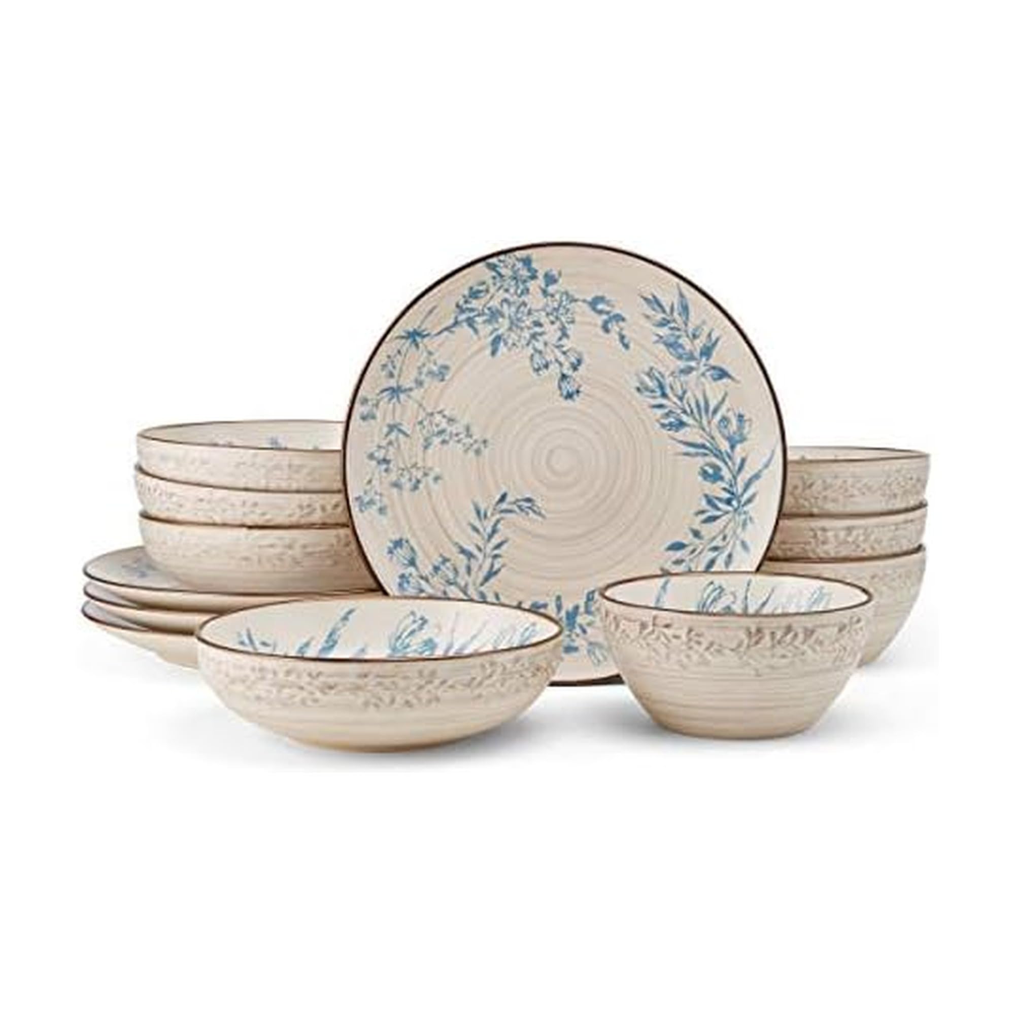 5274249 Bella 12 Piece Dinnerware Set, Service For 4, Multicolor