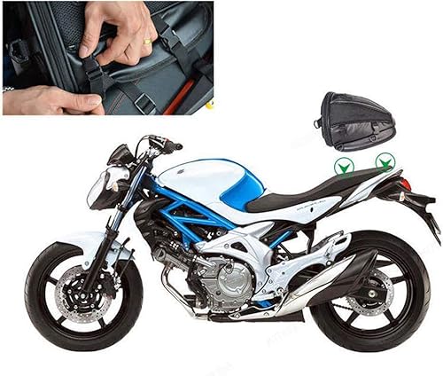Miniatura 6 de Bolsa de sillín para asiento trasero de motocicleta, bolsa de transporte impermeable para asiento trasero, mochila de montar para motocicleta,