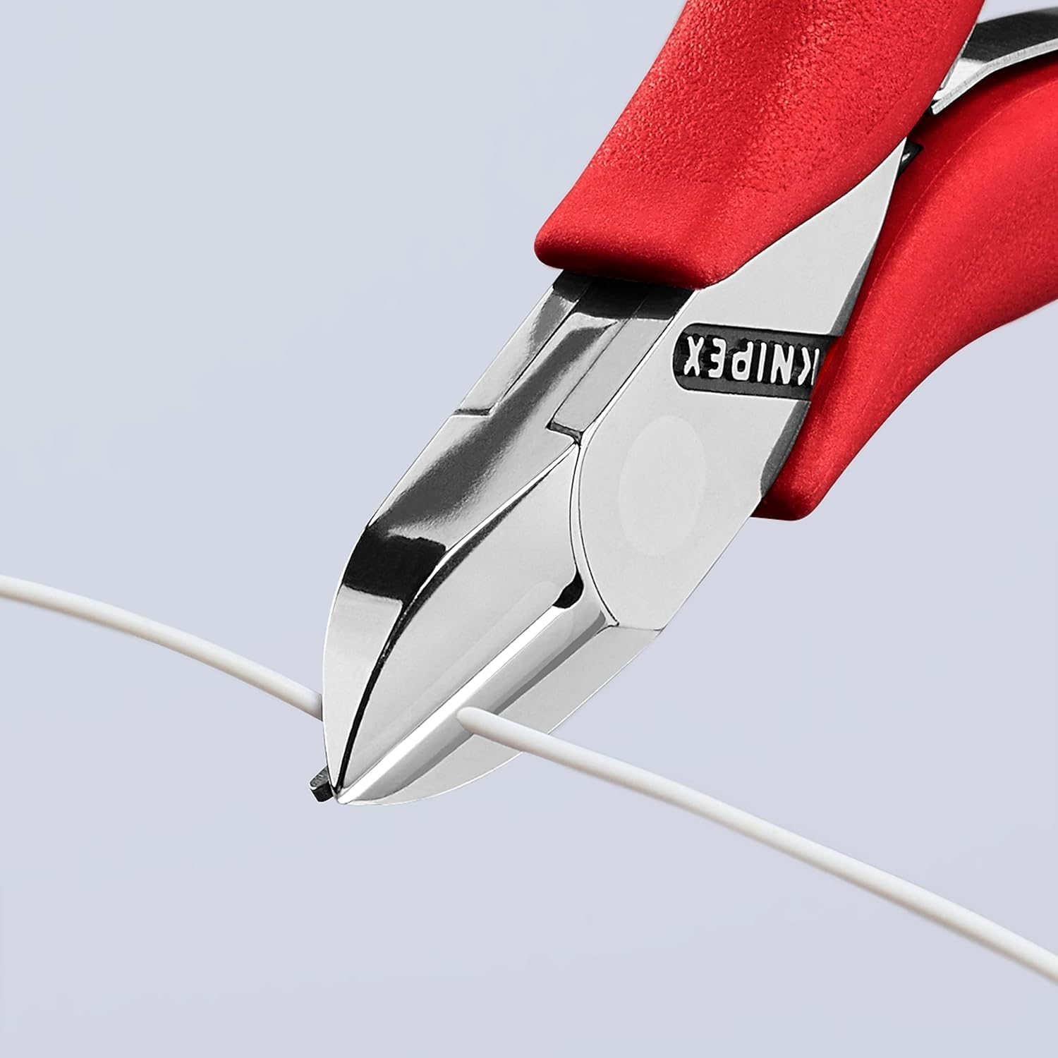 KNIPEX Szczypce tnące boczne dla elektroników ze złączem wsuwkowym z nasadkami z antypoślizgowego tworzywa sztucznego 115 mm, 77 11 115