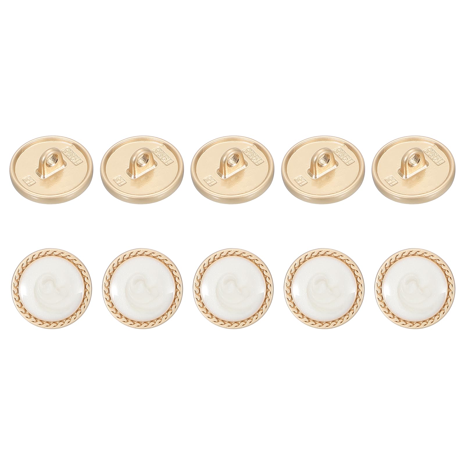 Boutons de couture PATIKIL 15mm vintage blancs pour vestes et blouses