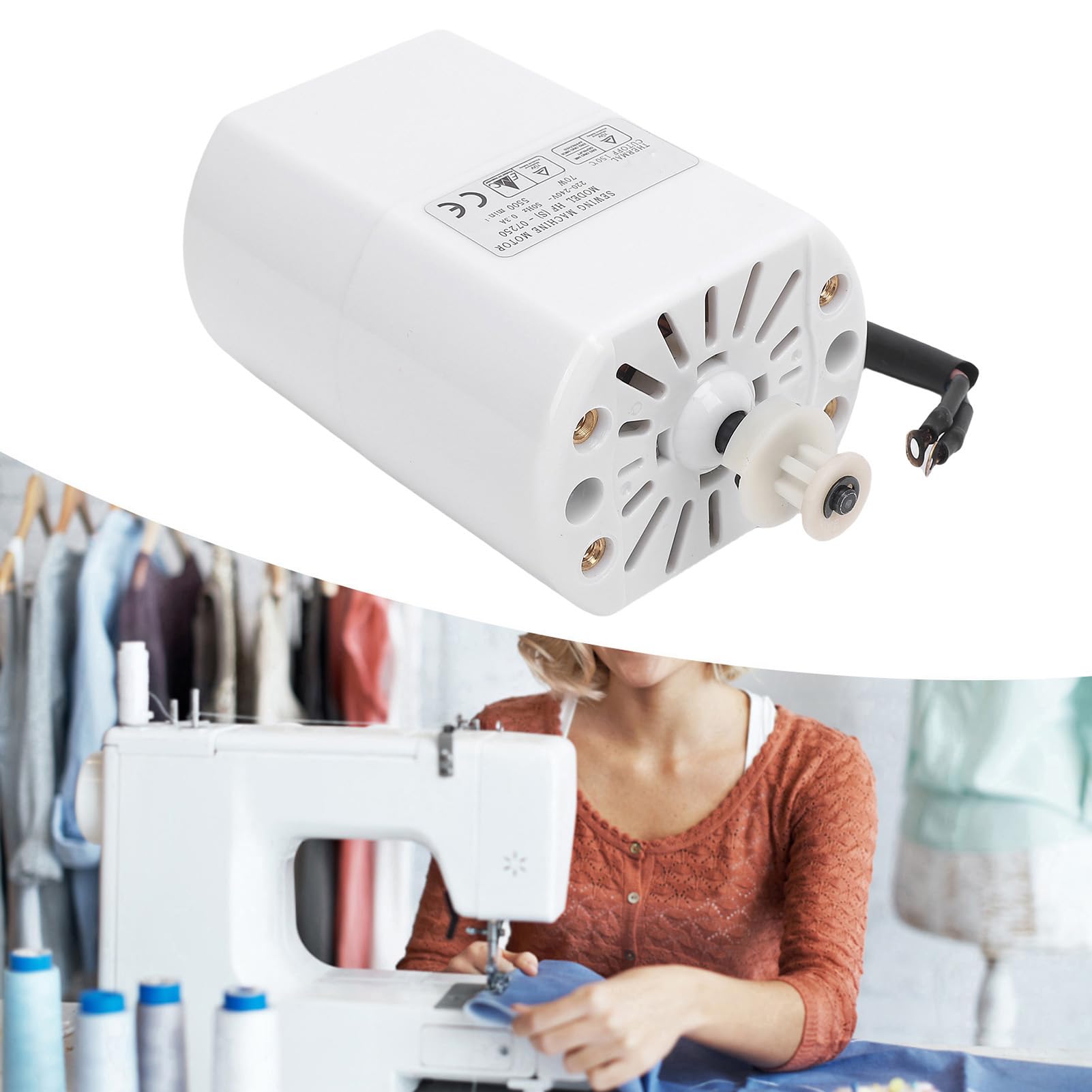 Sxhlseller Motore per Macchina da Cucire Servomotore Elettrico Potente da 70 W per Uso Domestico Prestazioni di Cucito Efficienti