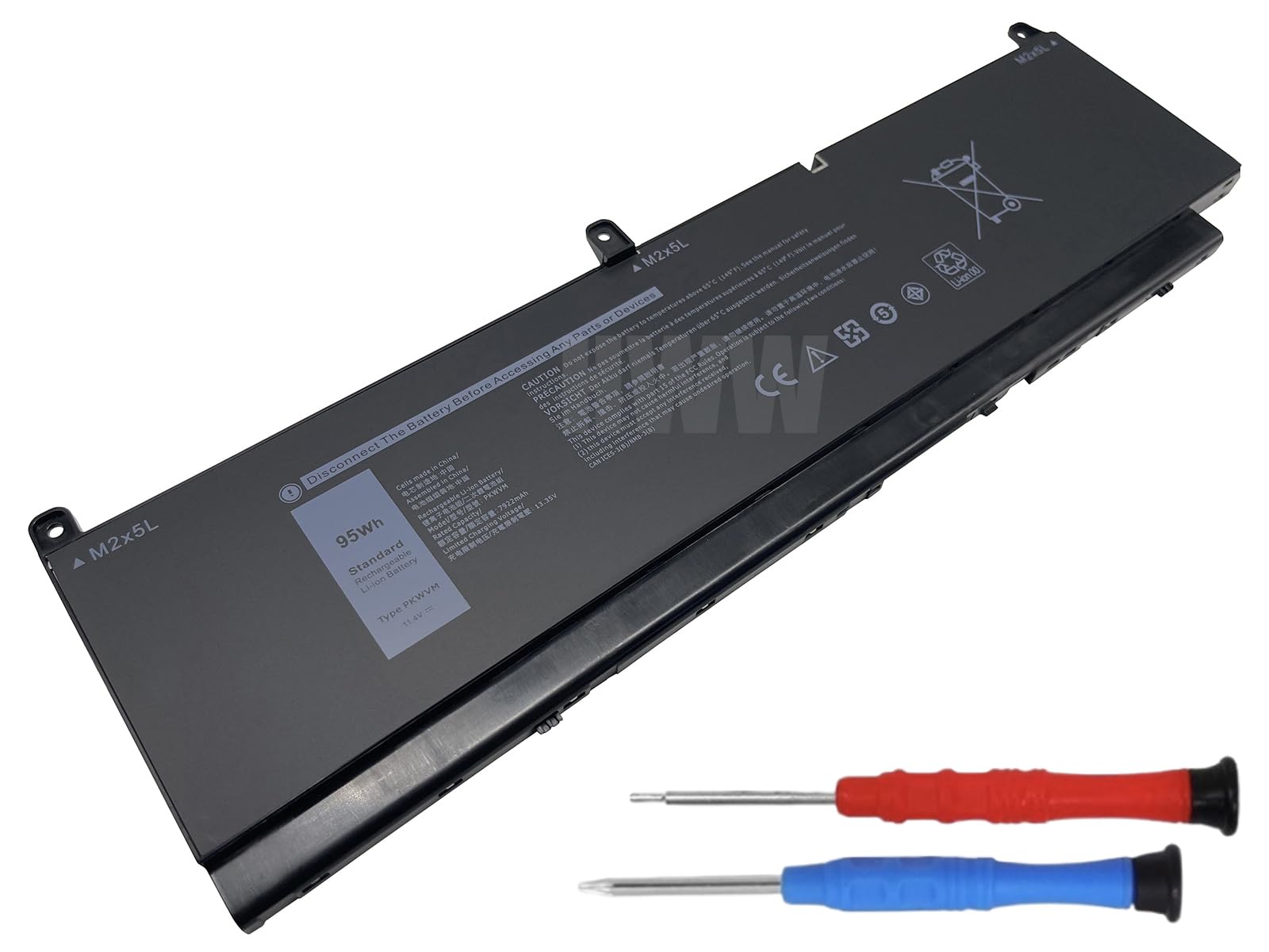 Amazon.com: HWW New 11.4V 95Wh 7922mAh PKWVM Battery Compatible 