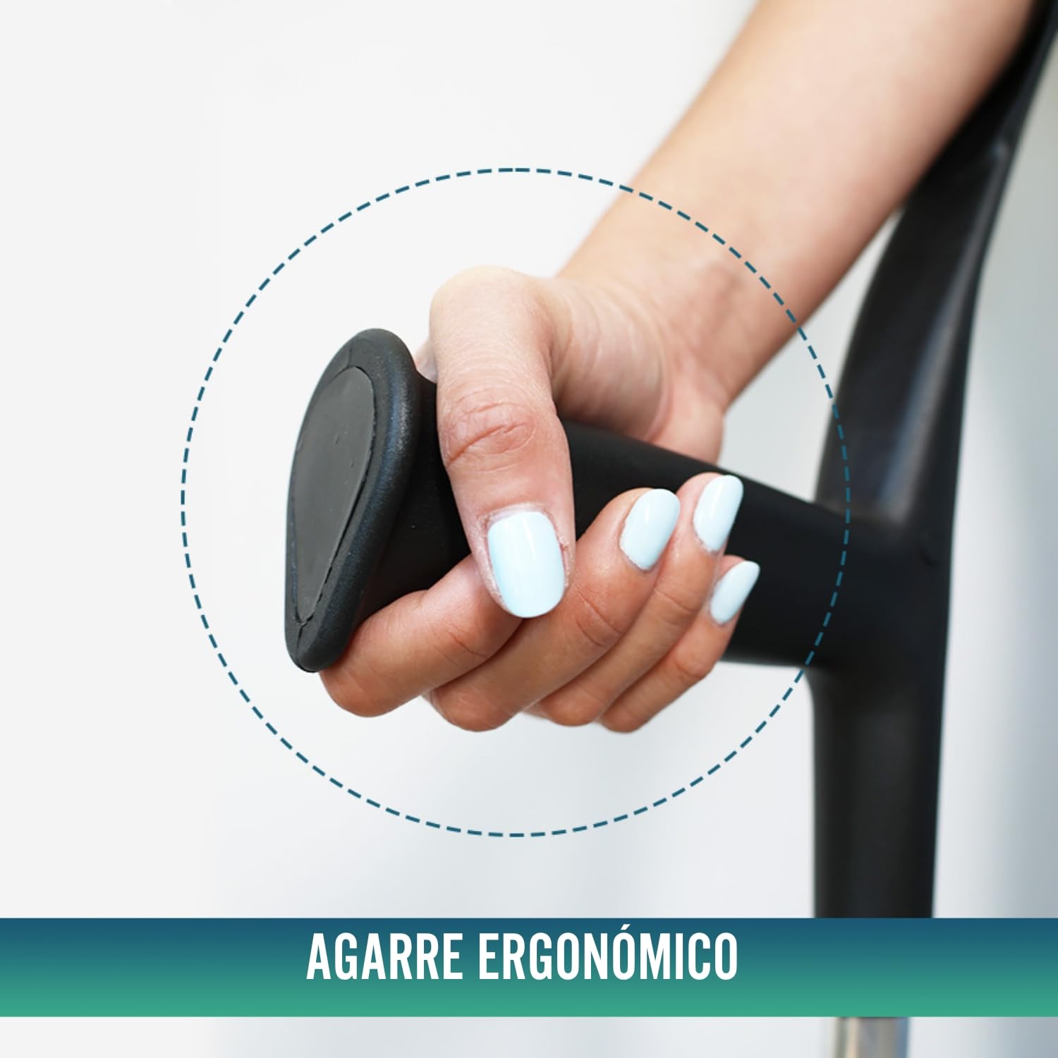 OrtoPrime PACK x2 UNIDADES Muletas Adulto Regulables Aluminio - Muletas Ortopédicas con CONTERAS ANTIDESLIZANTES - Muletas Anatómicas Adaptables y Resistentes - FABRICADO EN ESPAÑA