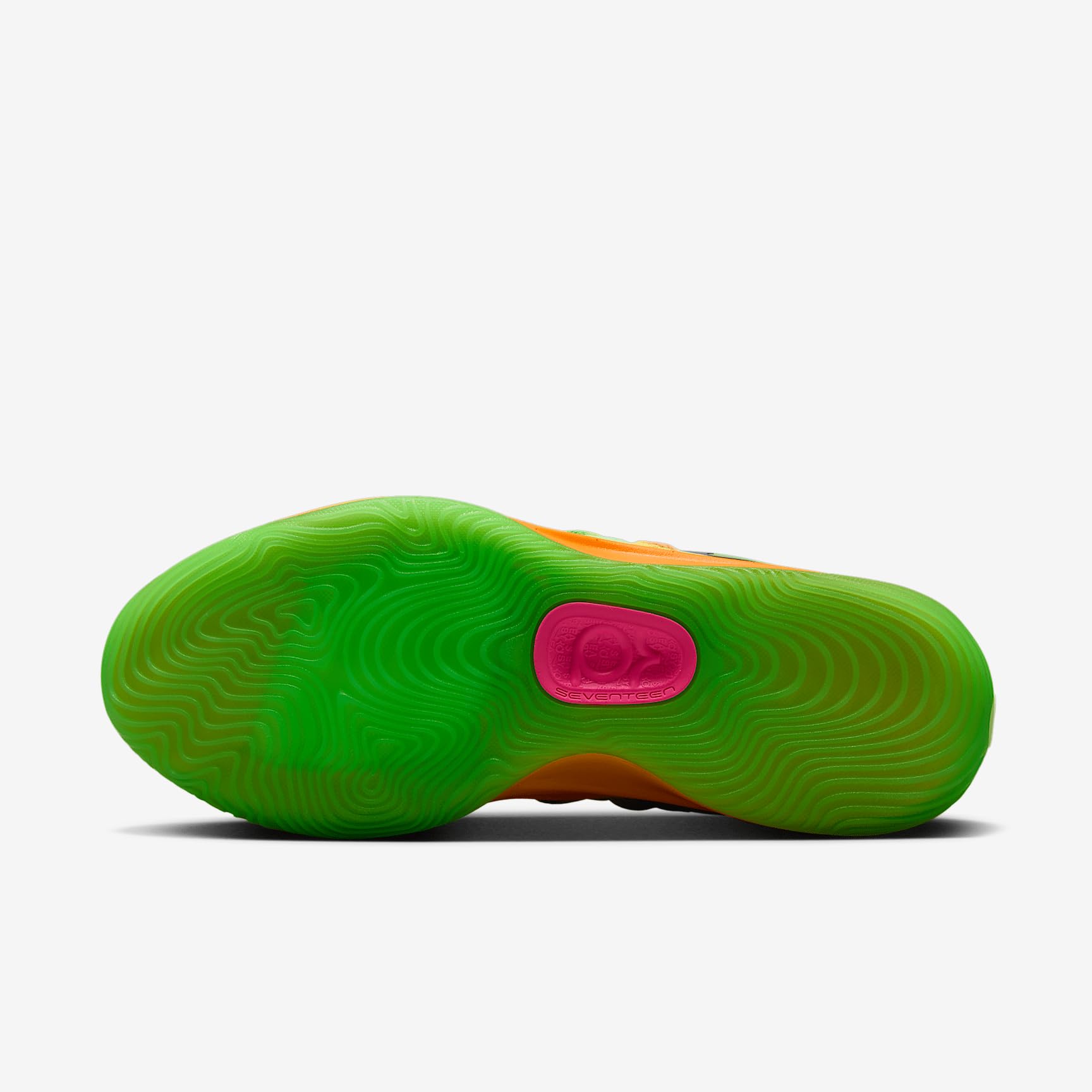 KD17 Basketballschuhe (HF1811-700, Barely Volt/Hyper Pink/Total Orange/Baltic Blue)