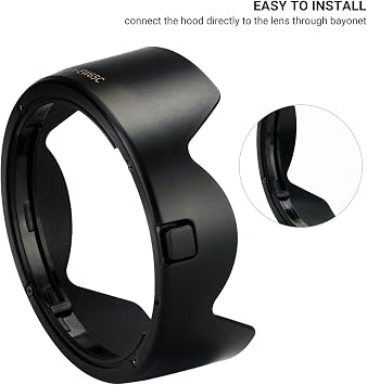 Lens Hood for Canon RF 16mm F2.8 STM Lens on EOS R5 II R6 II R8 R1 R3 RP R Camera, Reversible Lens Shade Replace Canon EW-65C Lens Hood, Compatible with 43mm Filters and 43mm Lens Cap