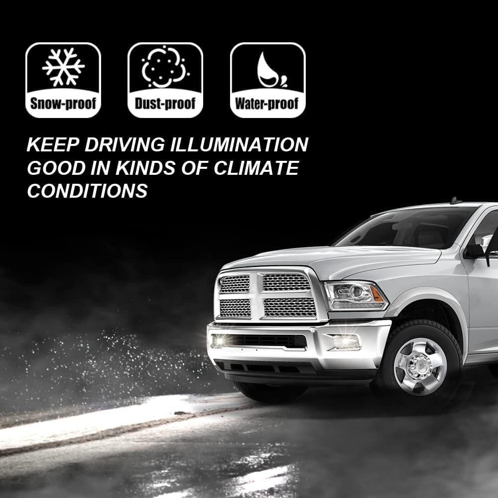 PIT66 Front Bumper Fog Lights Assembly Left & Right Fit Chevy Silverado 2500HD 3500HD 1500 2007-2014 Fit Chevy Silverado 1500 Tahoe 2007-2015/Chevy Avalanche Suburban 2500 2007-2013 Smoky Lens