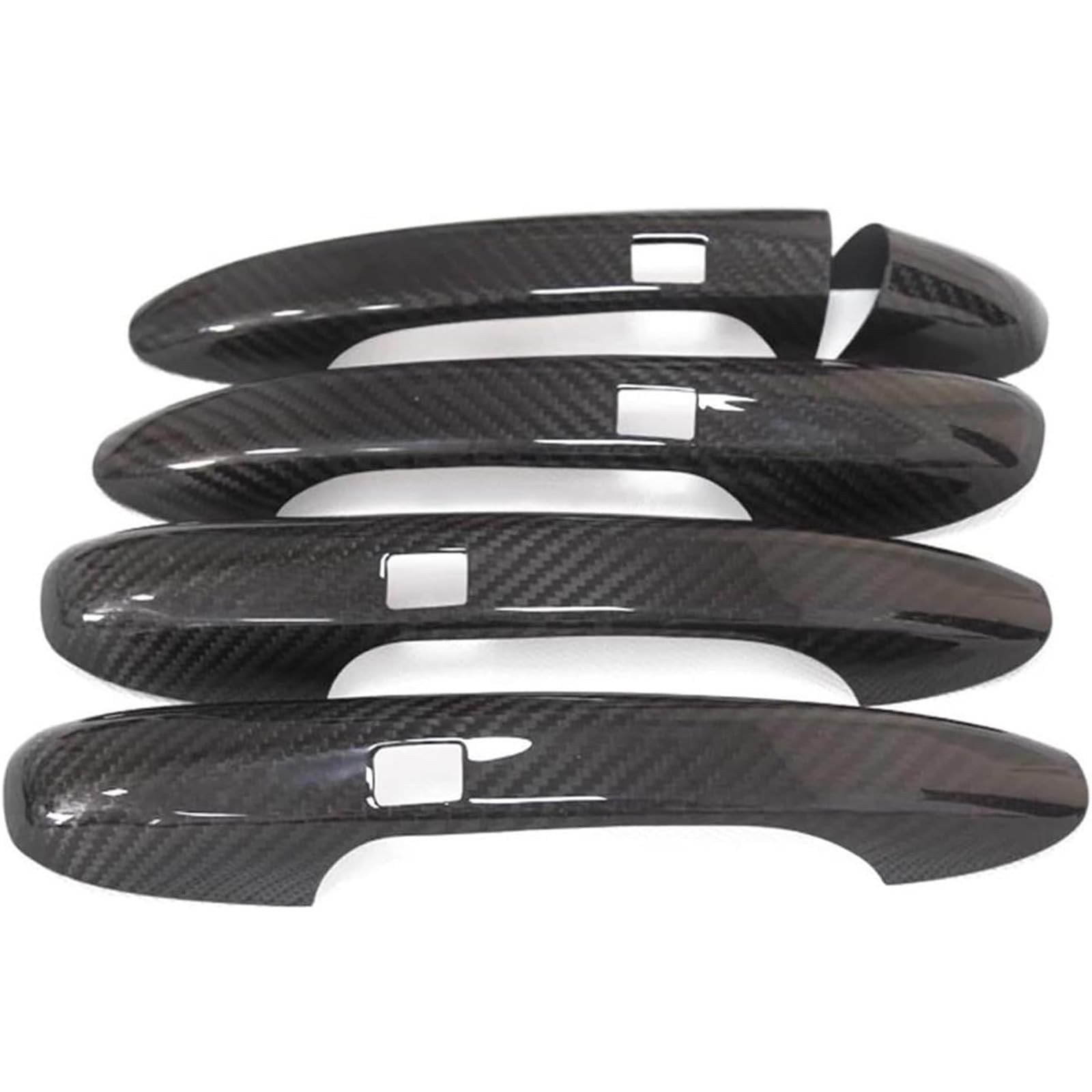 Glymzoi Car Exterior Door Handles Car Exterior Door Handle for Benz S-Class W222 2014-2020 Accessories Real Carbon Fiber