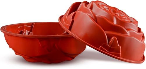 Miniatura 2 de FantasyDay Molde para pastel de cumpleaños con rosas grandes de 9.3 pulgadas, molde de silicona para hornear, cumpleaños, bodas, fiestas, pasteles,