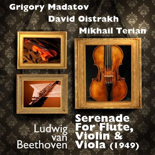Play Ludwig van Beethoven Serenade For Flute, Violin & Viola (1949