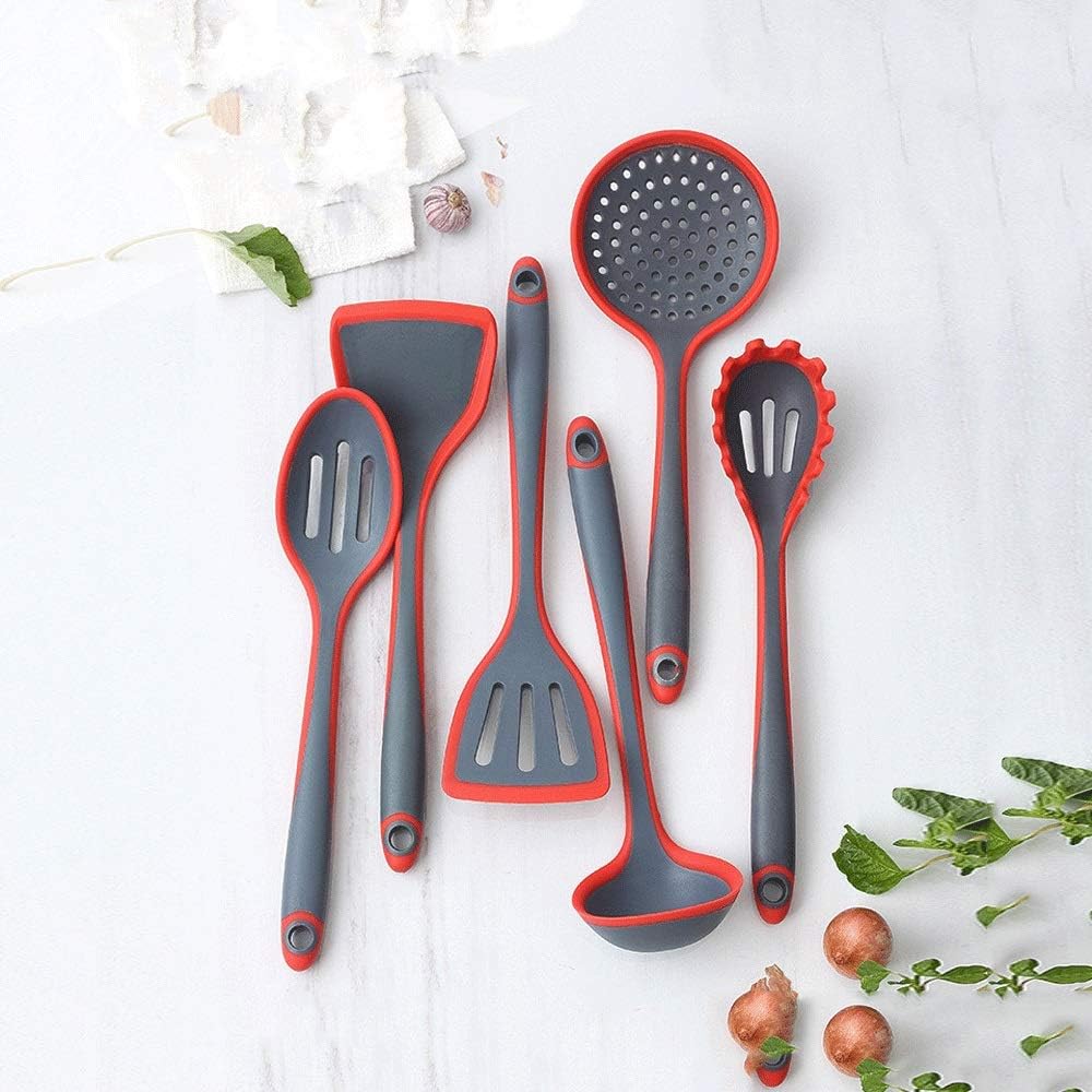 Soup Spoon Kitchen Silicone Kitchenware Silicone Cooking Spoon Kitchen Utensil Frying Shovel Leaky Shovel Cooking Tool Sets