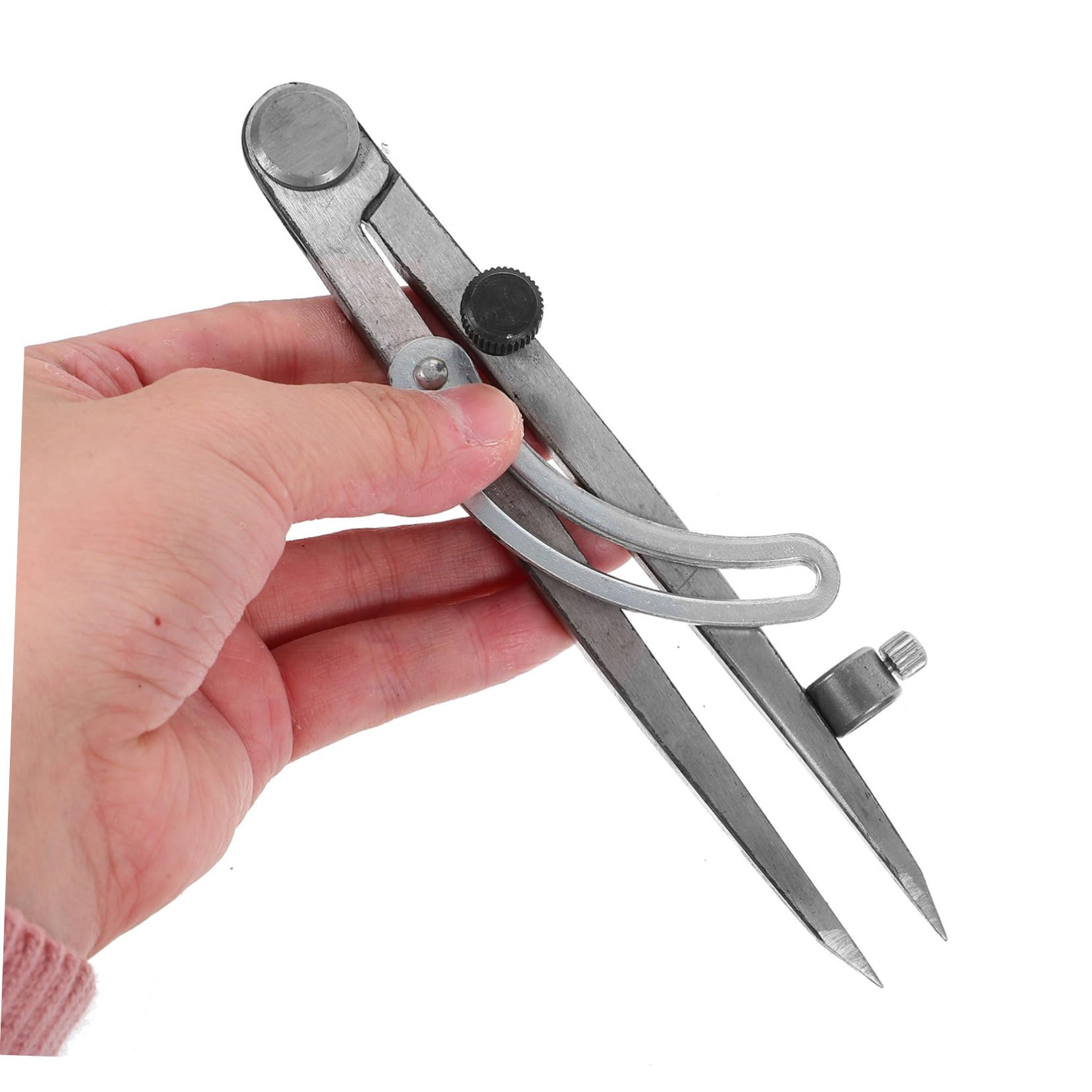 5 Pièces Jauge De Marquage Compas Boussole Multifonction En Cuir Boussole Pour Le Travail Du Bois Boussole à Ressort Jauges De Traçage Portables Outil Diviseur Silver Acier Carbone