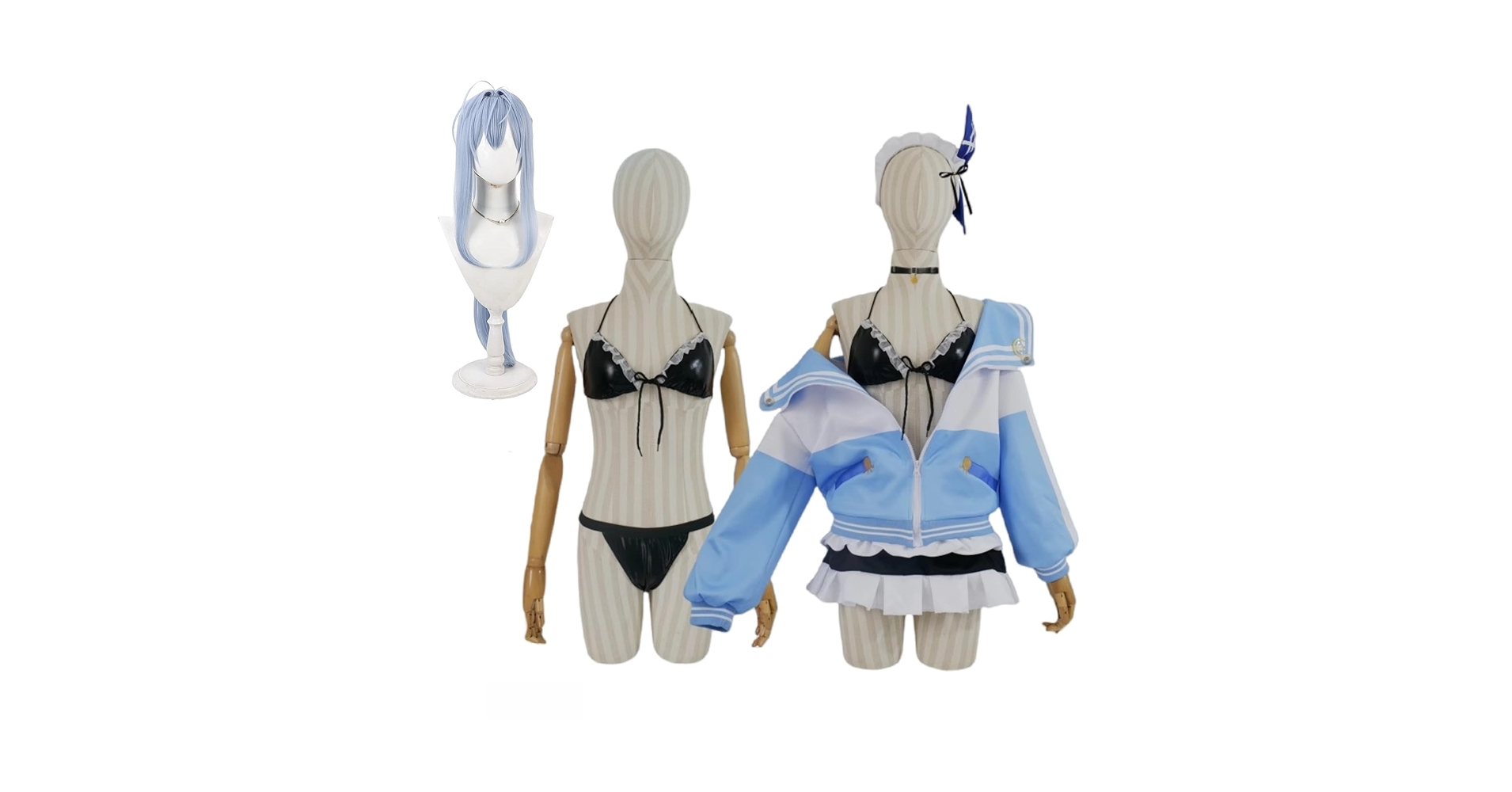 アンカー イノセントメイド(フルセット) 衣裳+ウィッグ勝利の女神NIKKEコス 勝利の女神:NIKKE アンカー イノセントメイド コスプレ衣装