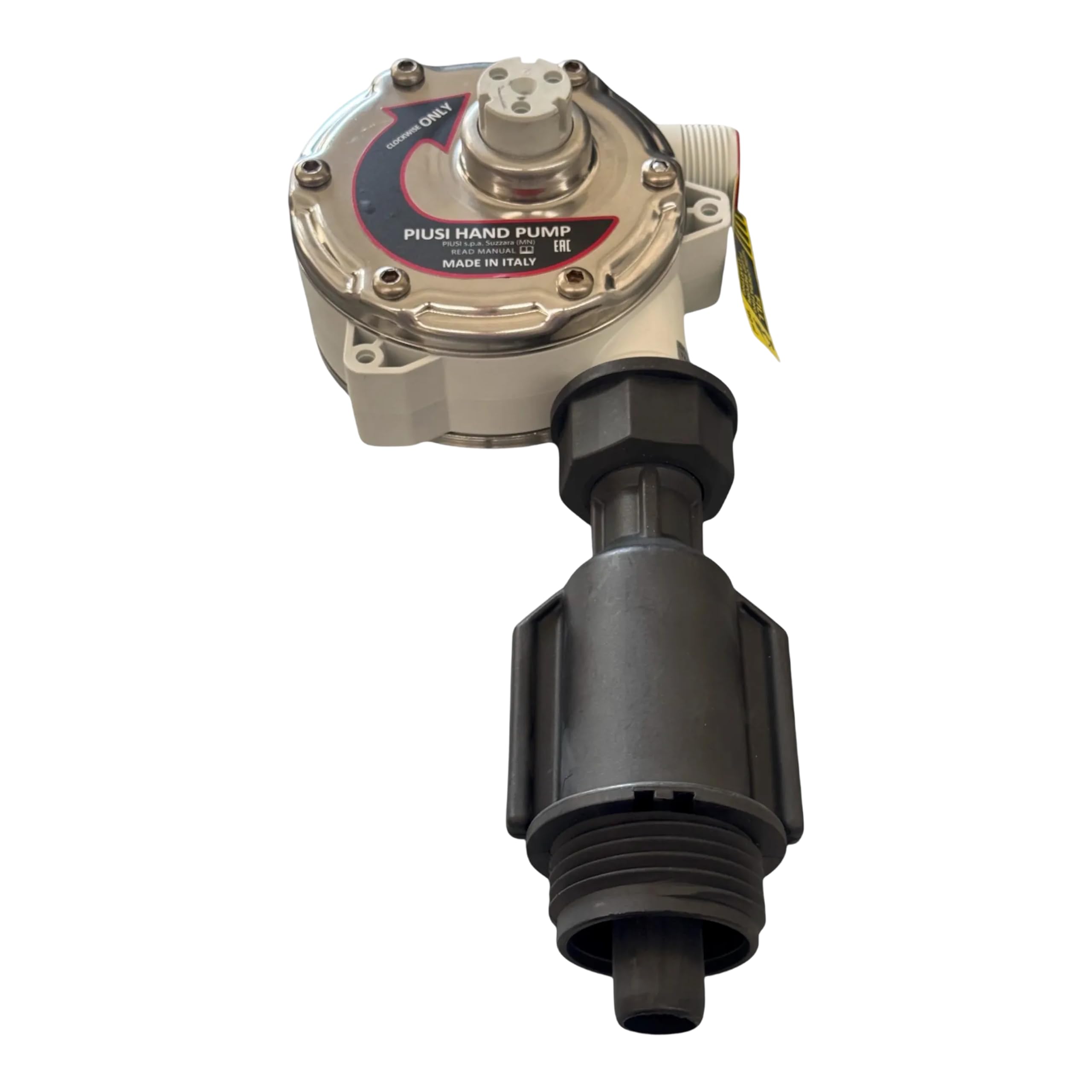 PIUSI Pompe Manuelle pour Le Transfert d'AdBlue/Urea/DEF, d'eau et d'antigel avec raccord de fût 56x4, Capacité 38 litres pour 100 Tours | Pompe Manuelle F00332A2A
