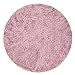 Paco Home Hochflor Teppich Rund Wohnzimmer Schlafzimmer rutschfest Shaggy Modern Flauschig Einfarbig Langflor Kunstfell, Grösse:80 cm Rund, Farbe:Alt-Rosa