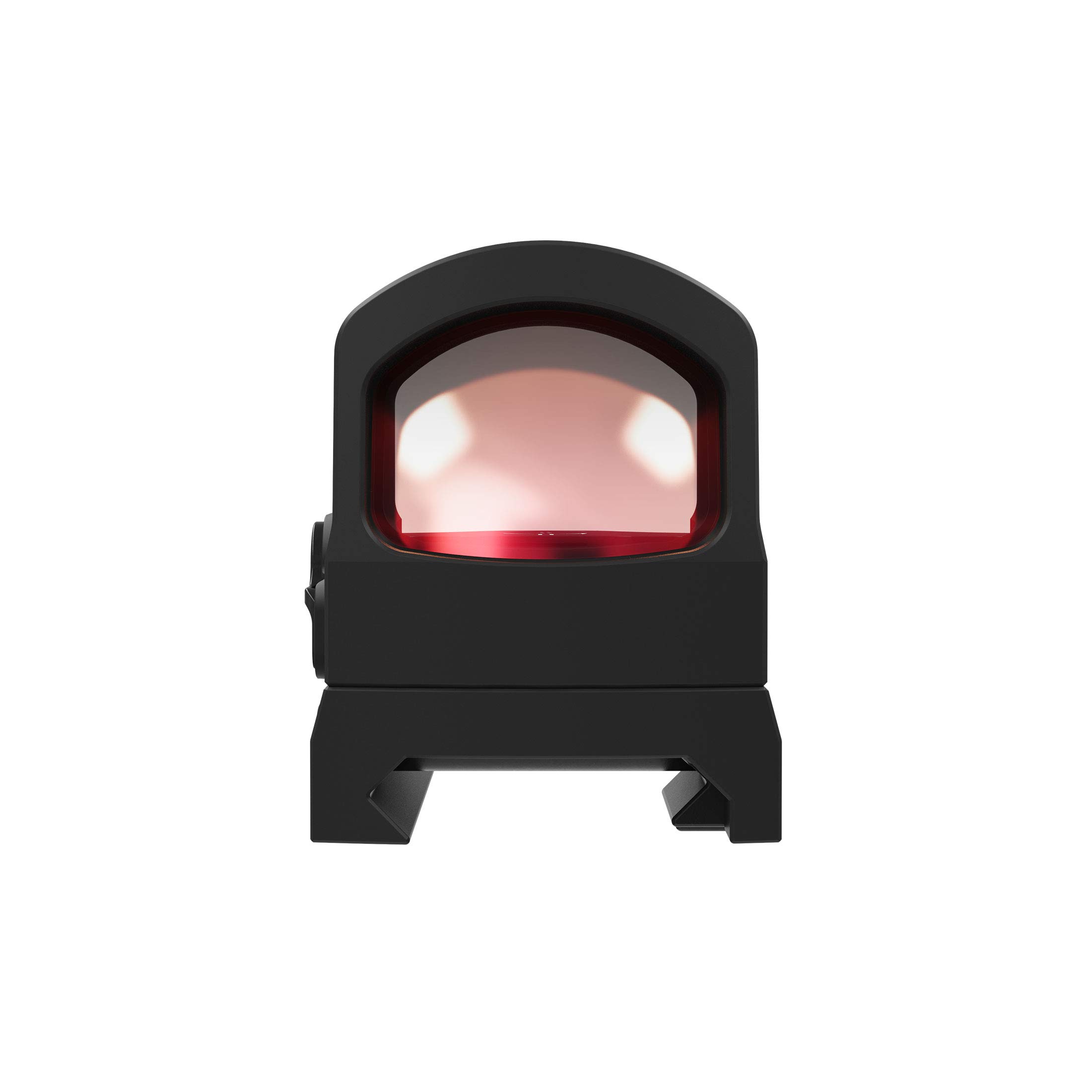 Holosun HS407C-X2 Offenes Reflex Rotpunktvisier + 2MOA Punkt Absehen, Picatinny Mount, Solarzelle, Schwarz, Jagd, Sportschießen Softair, Tactical Mini - 70152388