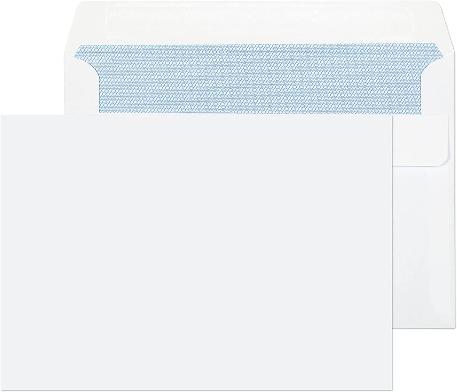 HiFEN® A6 C6 Purely Everyday 114mm x 162mm 80gsm Peel and Seal Wallet Envelopes White - Pack of 100