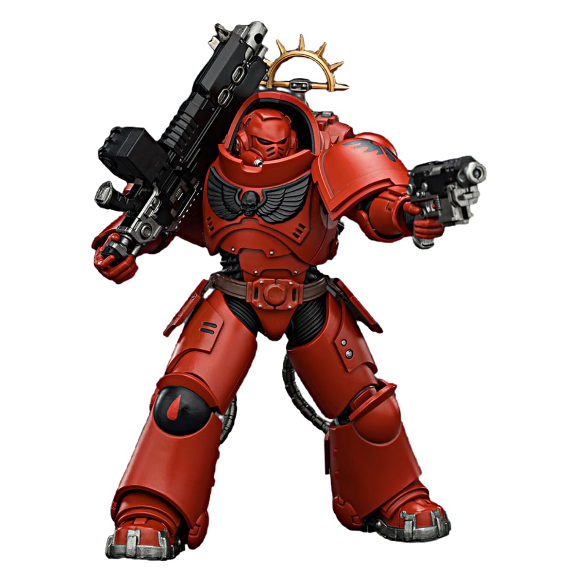 TOYVERSE JOYTOY Warhammer 40,000 Game Edition Blood Angels Heavy Intercessor with Heavy Bolt Rifle and Bolt Pistol 1/18 Scale Action Figure Character Model 15+