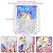 MHJY Unicorn Bag Reversible Sequin Drawstring Bag Sparkly Gym Dance Backpack (Blue Flower Unicorn)
