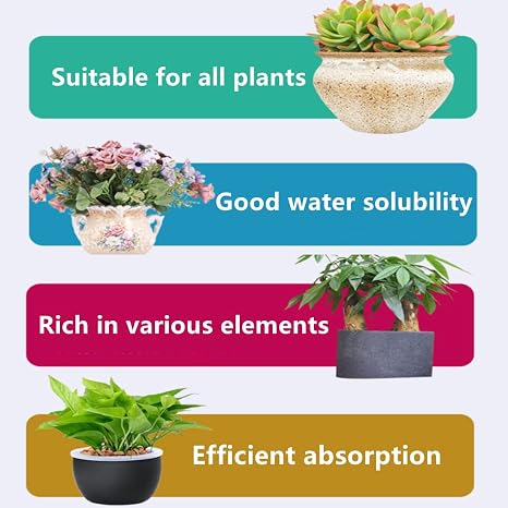 EGEN General Purpose 20-20-20 Nitrogen Phosphorus and Potassium Elemental Universal Water Soluble Flower Plant Fertilizer Fruits Vegetables to Promote Plant Rooting Germination Flowering and Fruiting