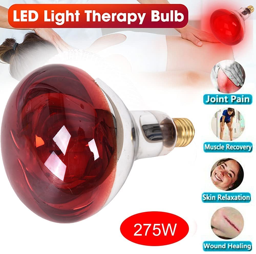 LáMpara De Infrarrojos Fisioterapia, Hornear EléCtrica Tornillo Boca Bombilla De Luz Infrarroja Lejana, SalóN De Belleza En Casa Especial De Luz Roja Dios LáMpara