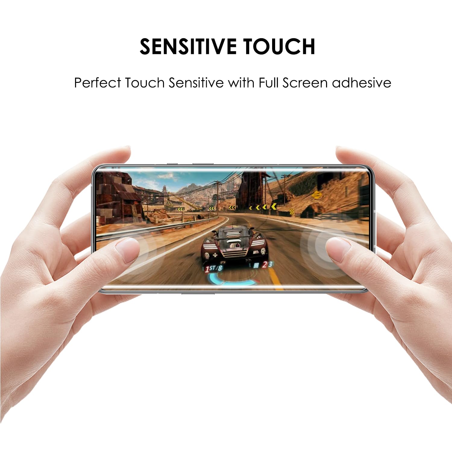 Lot de 3 protections d'écran de confidentialité en verre trempé pour OnePlus 10 Pro, anti-espion, toucher sensible, compatible avec empreintes digitales, dureté 9H, résistant aux rayures