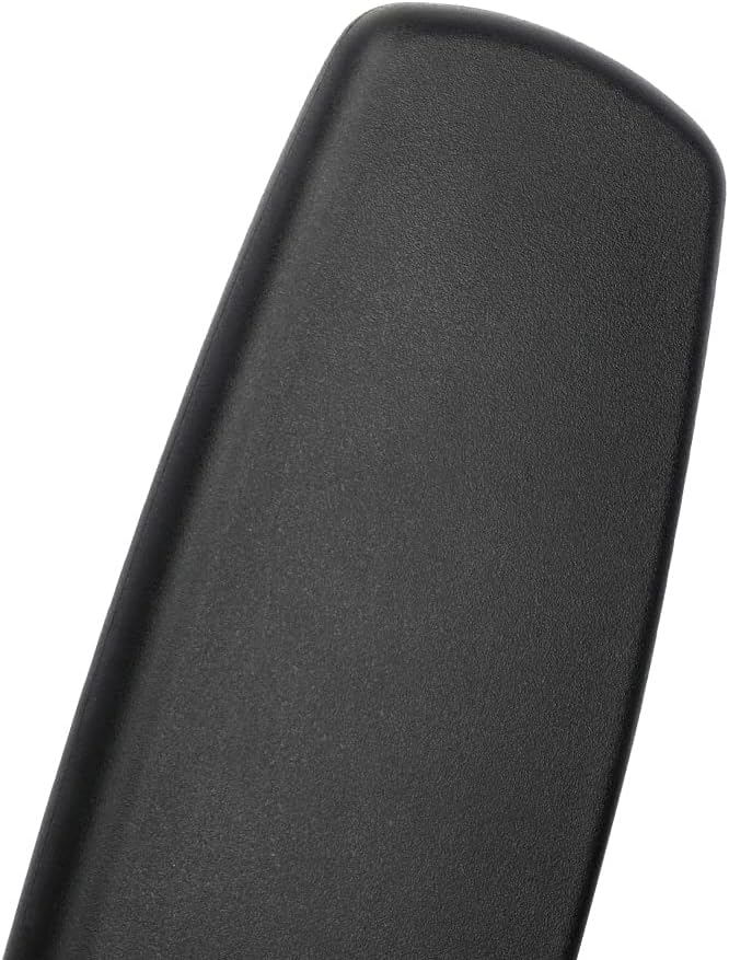 ALUCSET 10" Long x 3" Wide Office Chair Replacement Armrest Arm Pads Caps Univeral 4" 5.5" Mounting Hole Office Chair Parts 1 Pair (Black, Set of 2)