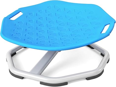 Sensory Spinning Chair for Kids,Autistic Childs Swivel Chair,Sit and Spin Toy,Training Body Coordination,Metal Base Non-Slip Indoor and Outdoor Activity Spins Toys,Ages 3-12 One Color