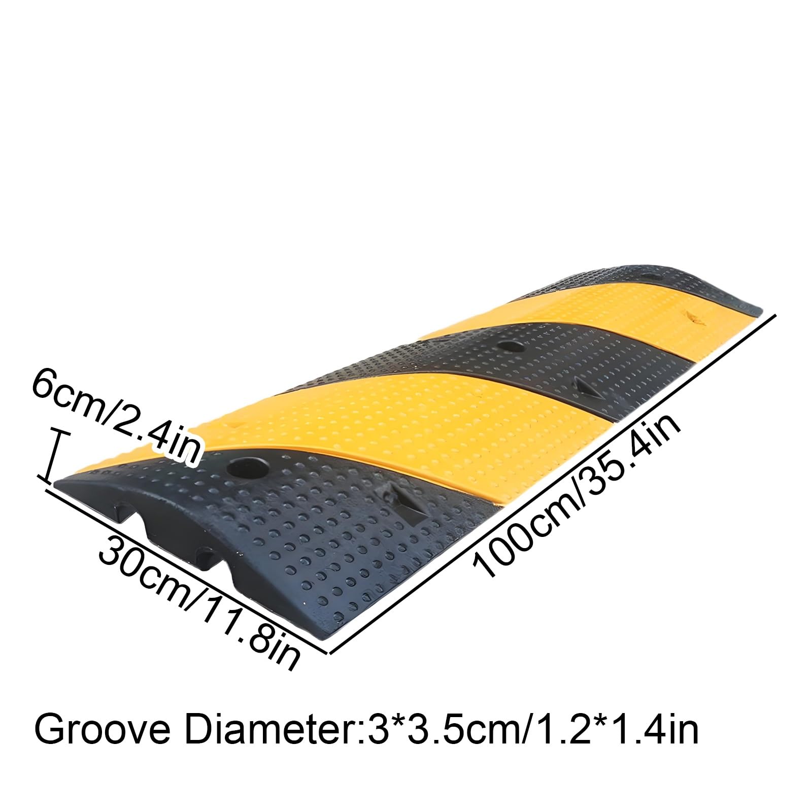 Rampa protectora de cable: organiza y protege cables en el suelo, protector de manguera de entrada para superficies de asfalto, grava, hormigón