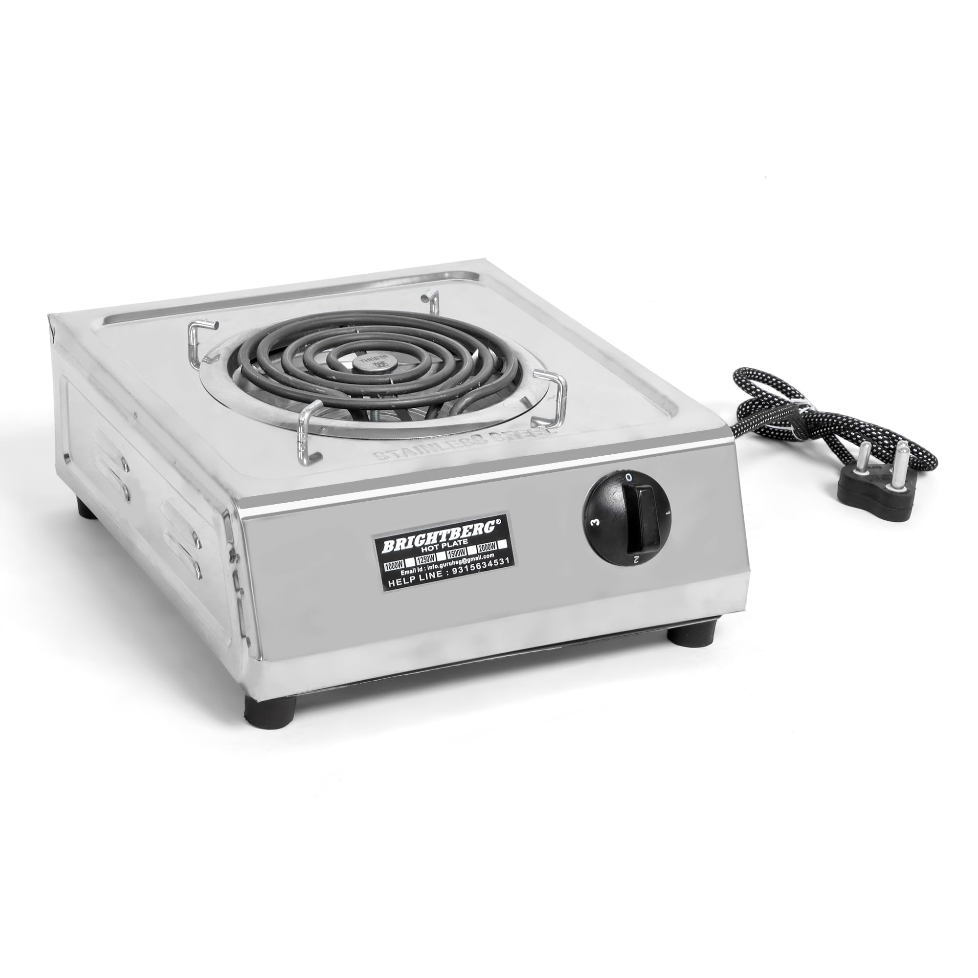 Stainless Steel 1500 Watt Induction Cooktop Electric Stove Without Gas for Kitchen Energy Efficient Induction Chulha for All Utensils Compact Hot Plate for Daily Cooking