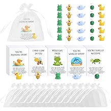 60Sets Christmas Employee Appreciation Gifts Bulk for Coworkers Thank You Staff Gift Funny Animal Pun Greeting Note Cards Inspirational Resin Office Pocket Gifts