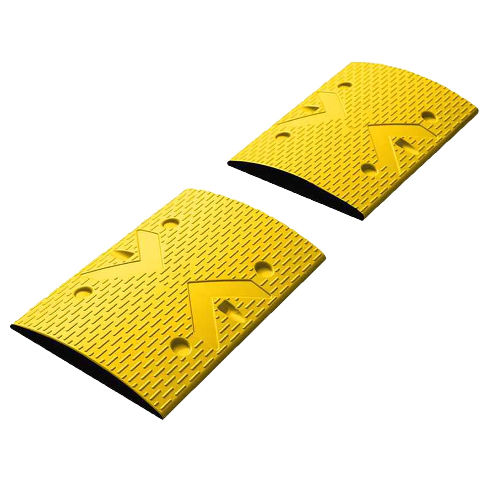 HTTGDGDH 2 Pack Speed Bumps, Heavy Duty Modular Driveway Speed Ramp, Vehicle Ramps Garage Car Ramp School Speed Pads,
