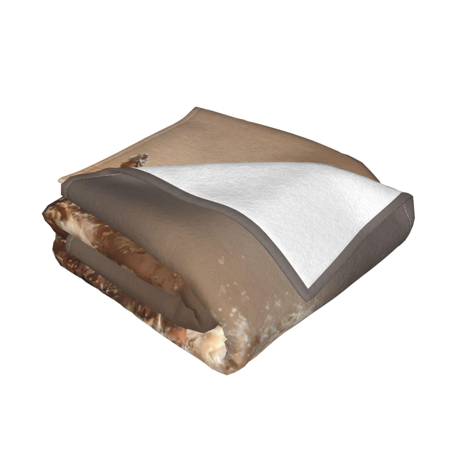 Manta de viaje portátil de 80 x 60 pulgadas, suave, resistente a las arrugas, plegable, exquisito estampado Extreme Chase