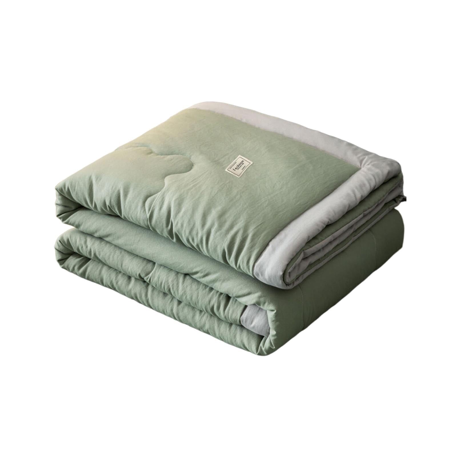Colcha para camas Queen Twin edredón de color liso manta lavable de verano ligera