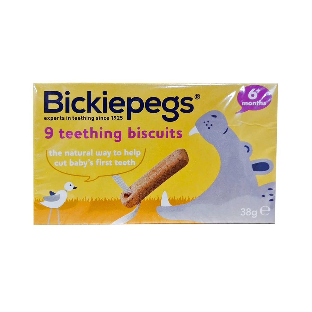 Buy Bickiepegs Natural Teething Biscuits for Children, 38g Online at