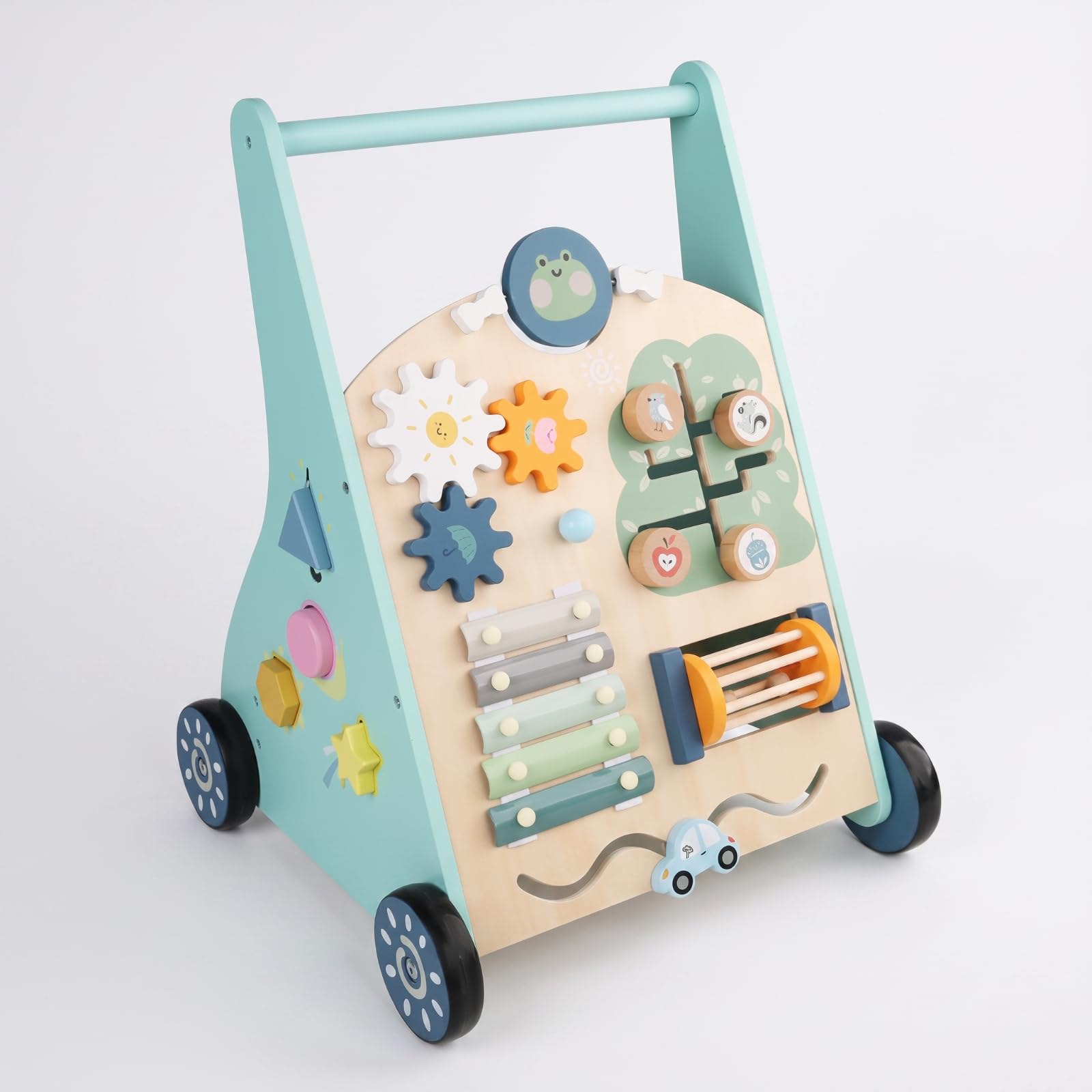 Marche En Bois Stable | Multifonction, Multifonctionnel, pr Crèche, Pits, Bleu