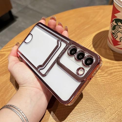 Miniatura 8 de Funda con ranura para tarjeta de fotos para Samsung Galaxy Note 20 S22 S21 S23 Ultra Plus A52 A53 72 12 13 A32 51 71, funda suave transparente,