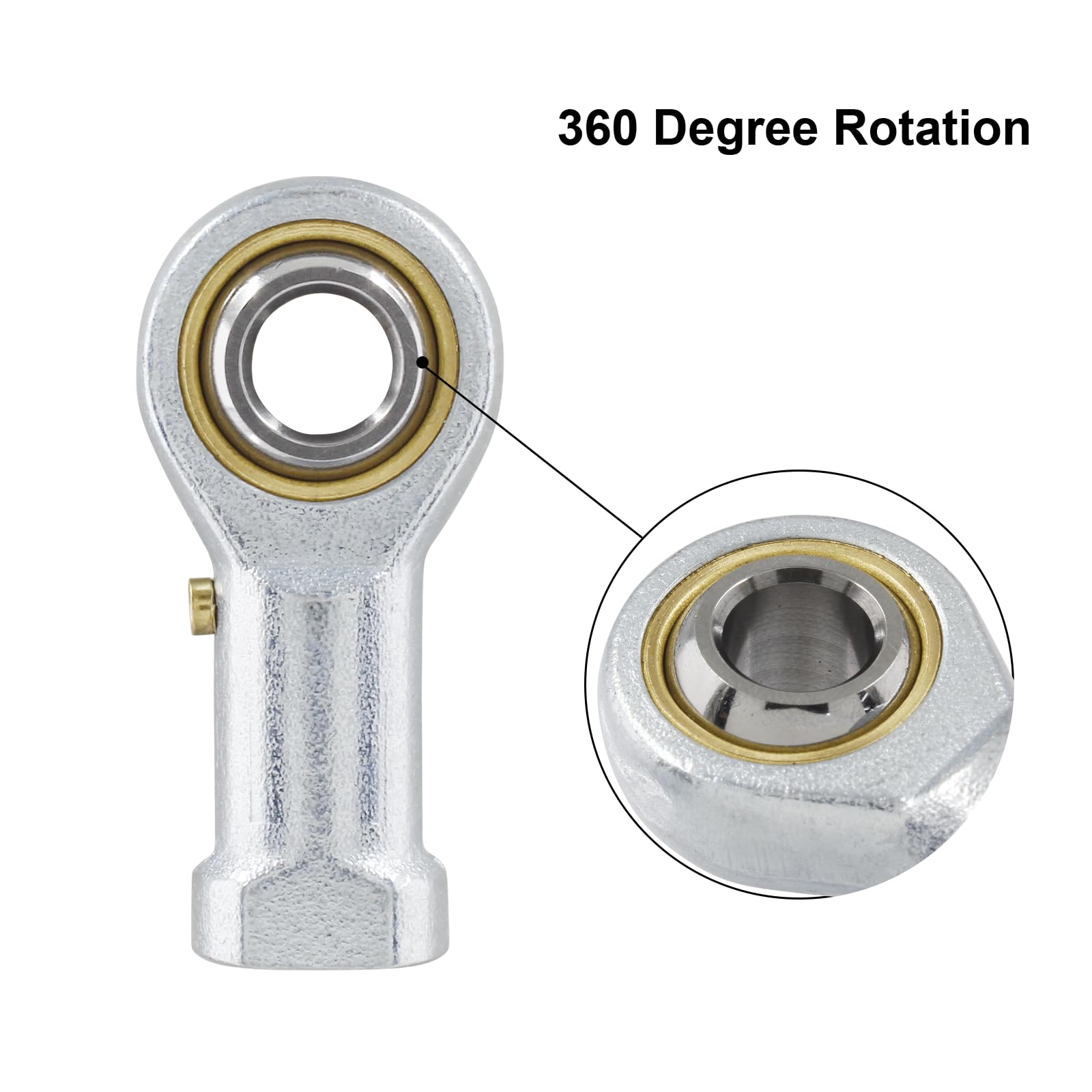 Stainless Steel Rod End Bearings - 2 Pack -3