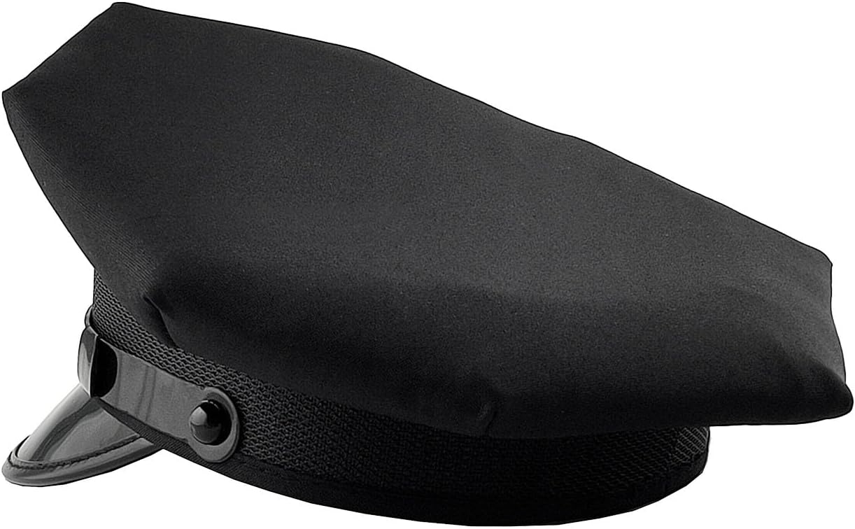 Vintage Army Hat German Style Military Captain Cap Goth Steampunk Skull Rivet for Halloween Mens