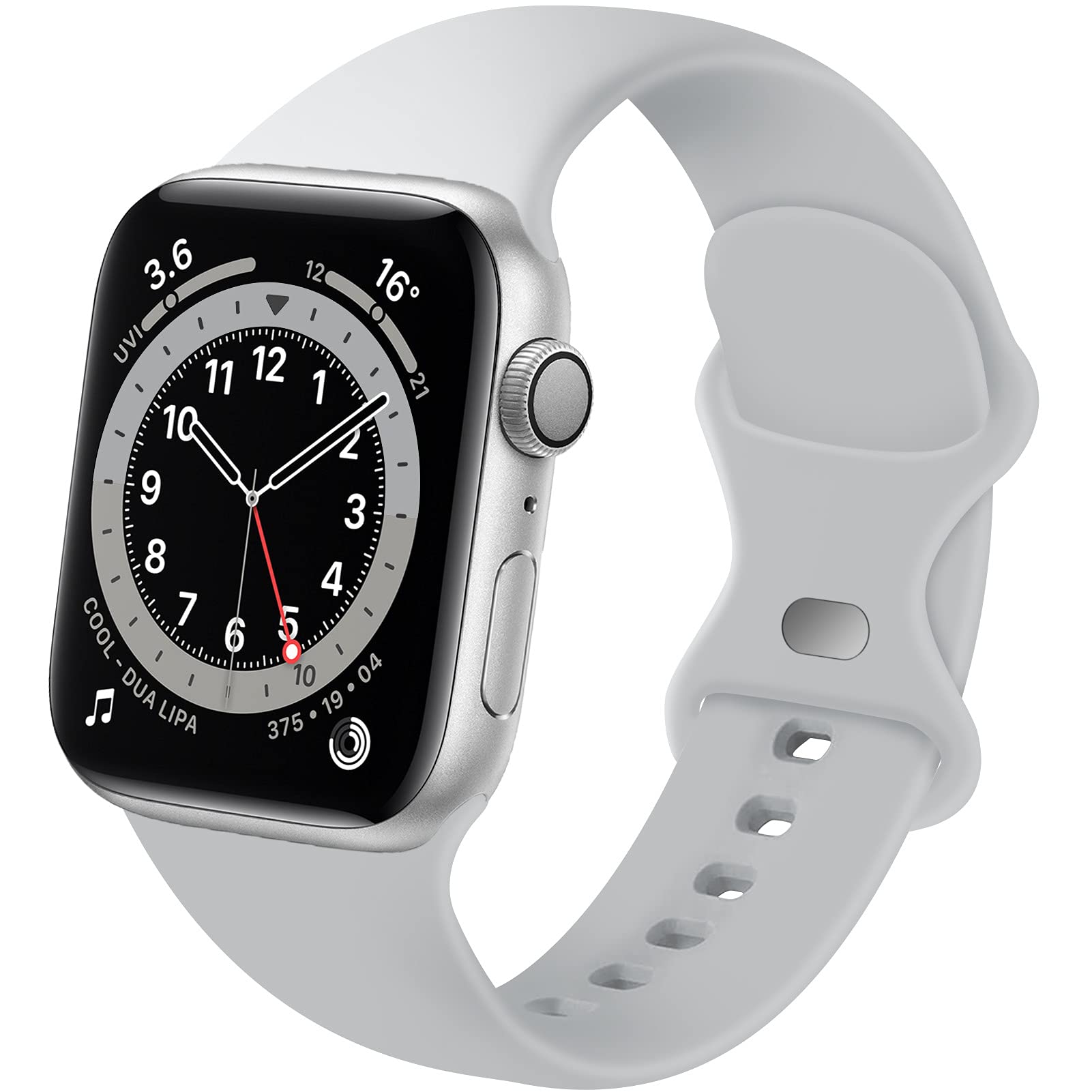 Distore Bands Compatible with Apple Watch 38mm 40mm 41mm 42mm 44mm 45mm 49mm, Soft Silicone Replacement Sport Accessory Strap Wristband for iWatch Series Ultra 8/7/6/5/4/3/2/1 SE Women Men