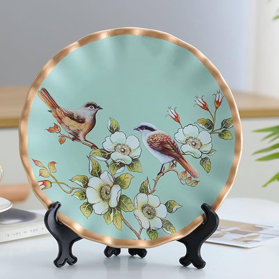 Amazon.com: Green Flower Bird Ceramic Vase 3 Pcs Set