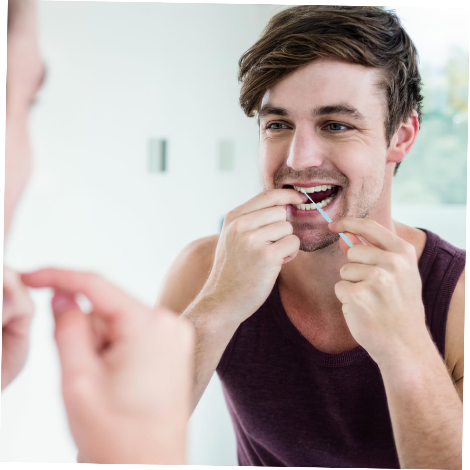 Alfileres Palillos de Dientes Portátiles, Doble Punta Cepillo, PP Desechables para Limpieza de Dientes, 1060 Piezas