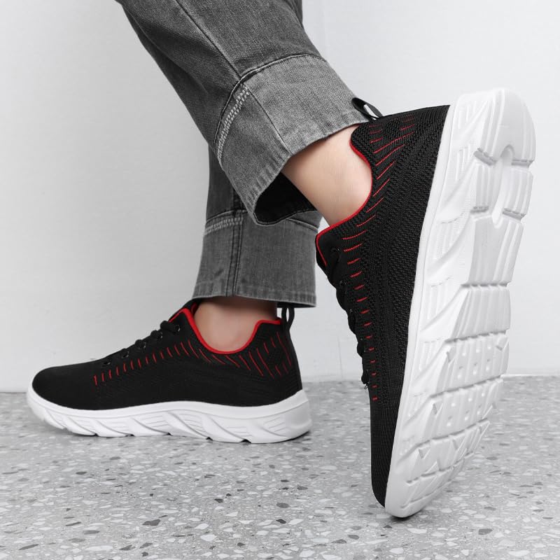 Image of Men Non-Slip Work Shoes Tennis Gym Sneakers Breathable Slip Resistant Lightweight and Comfortable for All-Day Wear Sports and Walking