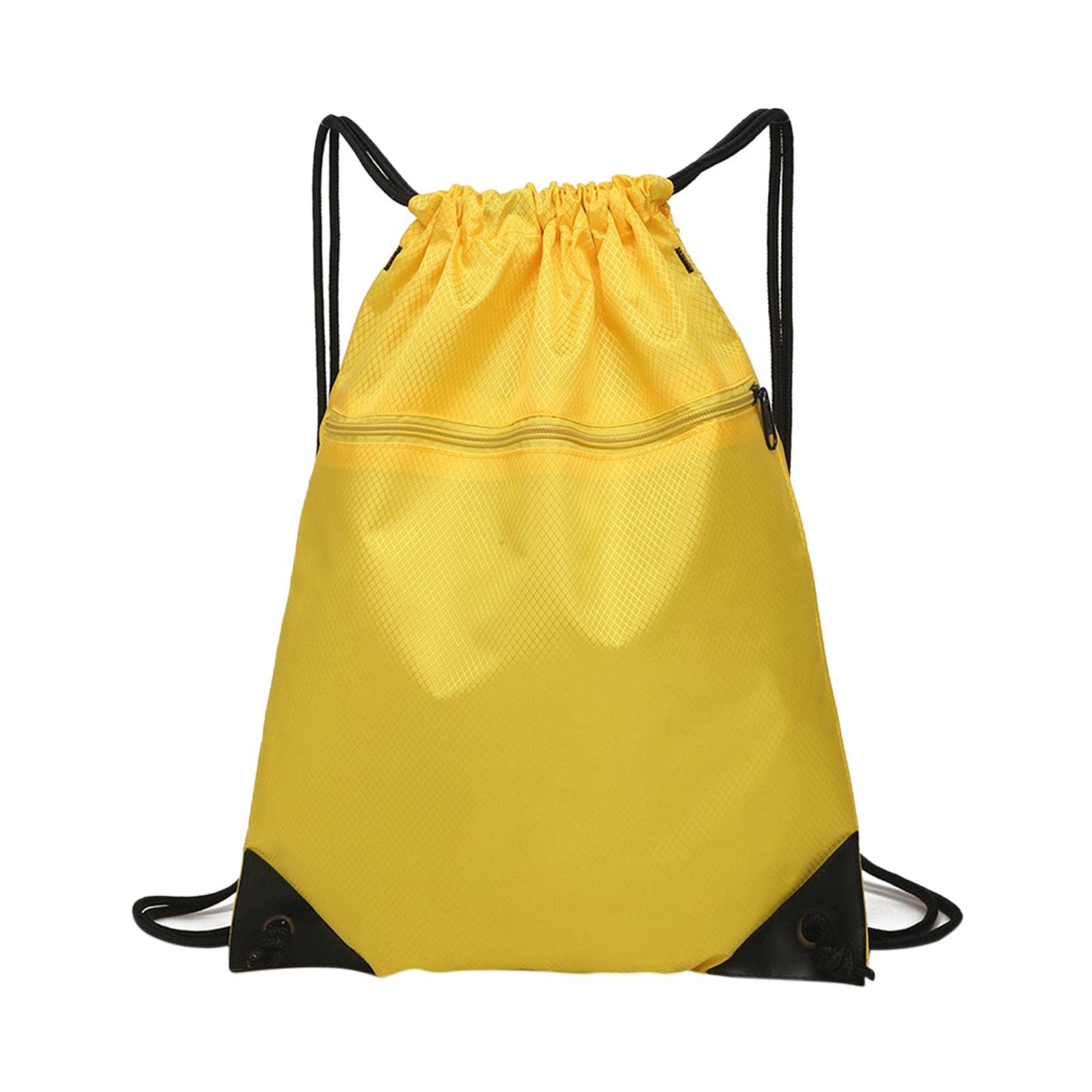 nivaa Travel Nylon Drawstring Bag Sack Beach Gym Backpack Shoes Bags Yellow-picture-14